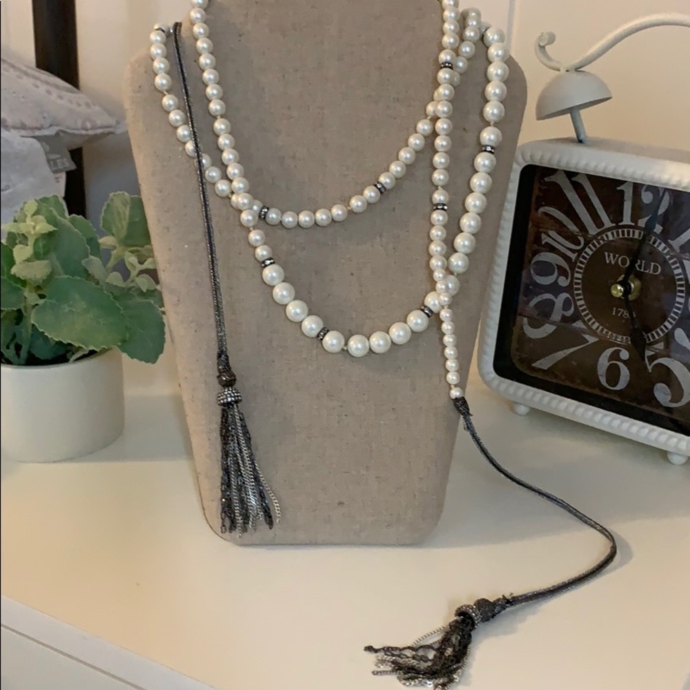 Pear wrap necklace